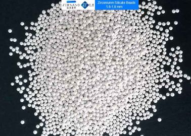 Pigmenti le perle del silicato di zirconio che macinano il millimetro di abrasione bassa di dimensione di media 1,6 - 1,8