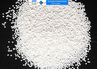 Il silicato di zirconio ceramico delle palle di media della macinazione ZrO2 di 65% borda 1,0 - 1,2 millimetri per l'antiparassitario