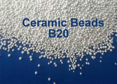 Media di brillamento ceramici ZrO2 60 - 66% B20, B60, B120, materiale di alto biossido di zirconio di durezza di pretrattamento della superficie B205