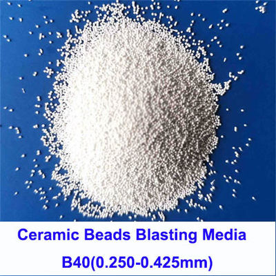 Finitura superficia uniforme di brillamento di media B20 B30 B40 B60 della perla ceramica di biossido di zirconio 60HRC