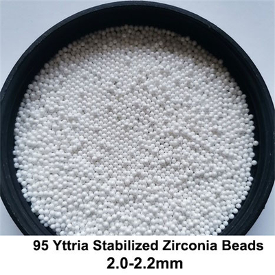 Il biossido di zirconio stabilizzato l'ittrio 95 borda i media stridenti per i materiali di grande viscosità &amp; alti di durezza