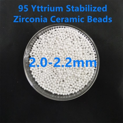 95 biossido di zirconio stabilizzato ceramico di media della macinazione di Yttria 2.2mm per pittura