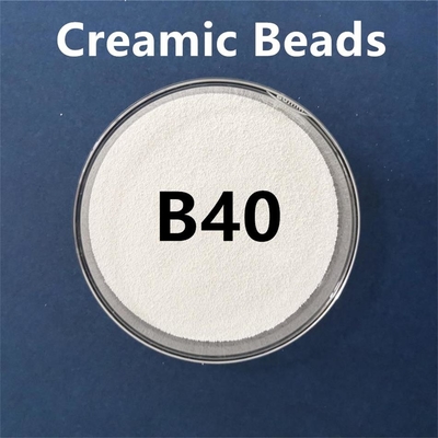 Media di brillamento della perla ceramica di biossido di zirconio B40 per finitura di superficie di metallo per sabbiare macchina