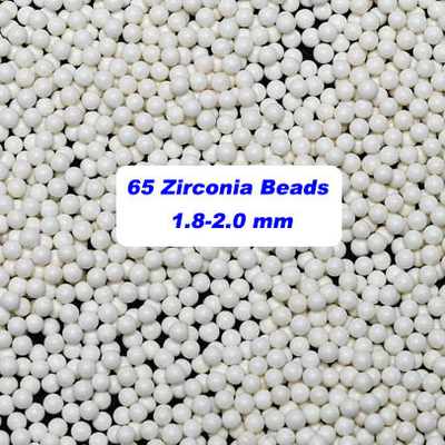 palle del silicato di zirconio 4.0g/Cm3 65 perle che macinano media 1,4 - 1.6mm per pittura