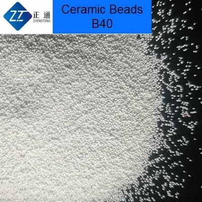 Muffa di vetro che pulisce media di brillamento ceramici durezza delle perle B40 di biossido di zirconio di 66% - di 62 alta
