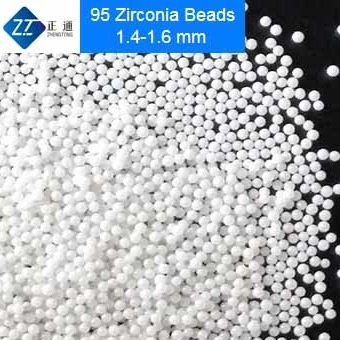 95 Yttrium stabilizzato perline di zirconia 1.6-1.8mm Mezzi di rettifica per lucidatura o decorazione di gioielli