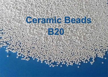 Media di brillamento ceramici ZrO2 60 - 66% B20, B60, B120, materiale di alto biossido di zirconio di durezza di pretrattamento della superficie B205