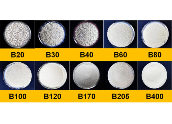 I media di brillamento della perla ceramica B30 graduano 0,425 - 0.600mm secondo la misura per sabbiare la pulizia