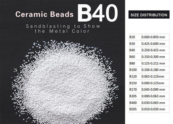 B40, muffe di brillamento della perla ceramica di B60 ZrO2 62% che puliscono durezza 700HV