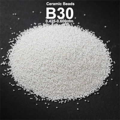 B30 B205 Ceramic Bead Blasting Media For Metal Surface Finish High Strength