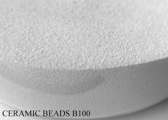 White Ceramic Shot Peening Media , Zirconia Shot Blast Media Z100-Z850 For Aviation Industry