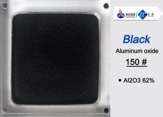 90# - 260# Black Aluminum Oxide Fine Grits For Stainless Steel Tableware Polishing