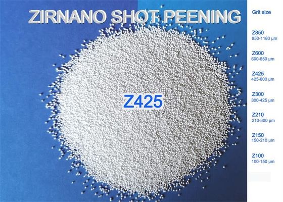 High Efficiency Ceramic Shot Peening Media 700HV Hardness Z425 AMS 2431/7A