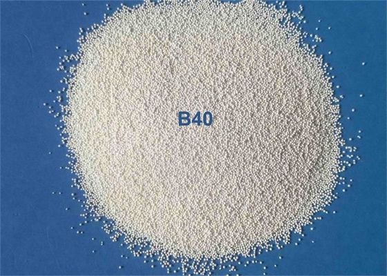 High Toughness ZrO2 62-66% Ceramic Bead Blasting Material Shot Peening B20 - B400 For Surface Preparation