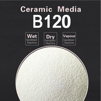 10L 12Lbarrels package 700HV 25kgs 125ΜM JZB120 Ceramic Bead Blasting