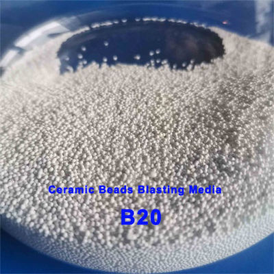 B20 Micro Beads Ceramic Blasting Media For Satiny Blasting