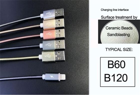 B120 3C Charging Lines ZrO2 Ceramic Blasting Media