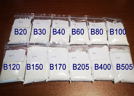 B80 Ceramic Beads Blasting Media Size 0.180-0.25 Mm Stainless Steel Surface Finish