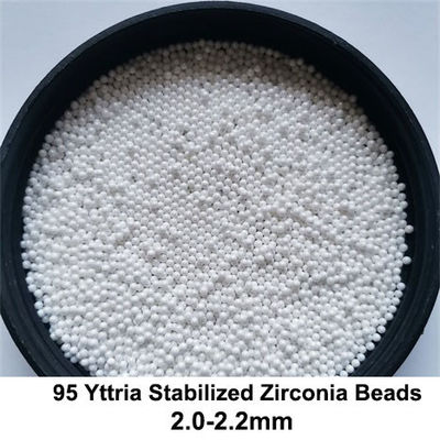 95 Yttrium Stabilized Zirconia Beads Grinding Media For High Viscosity & High Hardness Materials