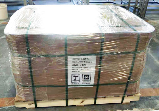 ZrO2 60-65% Ceramic Bead Blasting Density 3.85 G / Cm3 High Toughness Consistent Surface Finishes