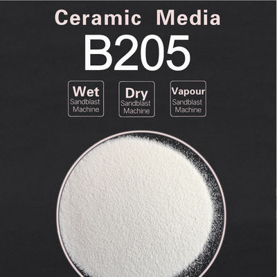 Good Elasticity Ceramic Bead Blasting Media In 3C Industry For Deblurs Blast Finish