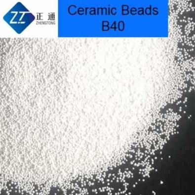 Nessun media di brillamento della polvere bassa del pericolo di silicosi, superficie di metallo della luce B40 che pulisce media ceramici per sbavare 