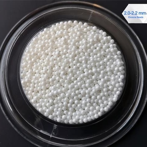 2.0 - 2.2mm/palle dell'ossido di zirconio di 2.4mm - di 2,2, perle di sinterizzazione di biossido di zirconio della sfera