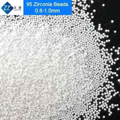 95 media della macinazione di biossido di zirconio stabilizzati Yttria dimensione di 1.0mm - di 0,8 per la dispersione della tintura