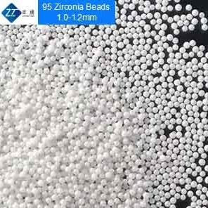 95 media di fresatura di biossido di zirconio, l'ittrio hanno stabilizzato i media della macinazione di biossido di zirconio dimensione di 1.2mm - di 1,0